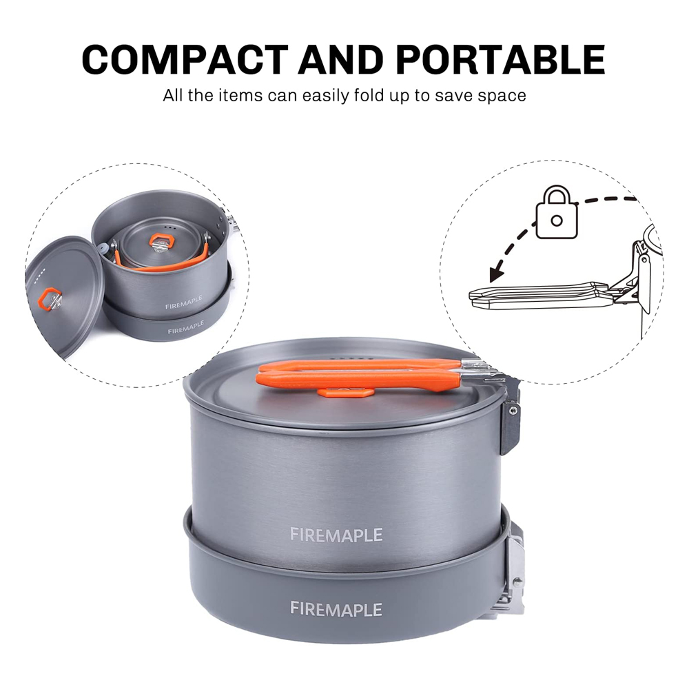 Fire Maple器具ハイキング調理セット熱交換器ポットパ - Camping Cooking Pots And Pans のレビューと価格