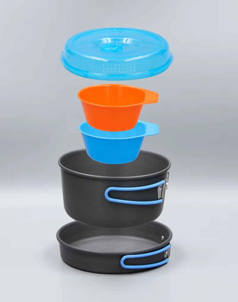 キャンプ調理器具バックパッキングポットパンボウルキットアウト - Camping Cooking Pots And Pans のレビューと価格