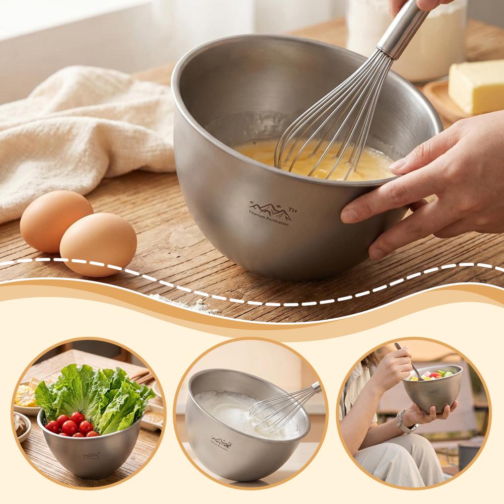 ステンレス鋼製調理ボウル 斜めサラダレタス皿 チタン精製コー - Camping Cooking Dishes のレビューと価格