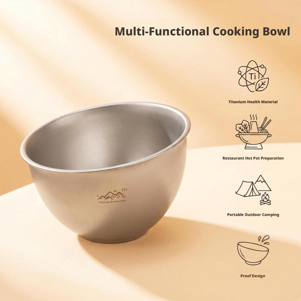 ステンレス鋼製調理ボウル 斜めサラダレタス皿 チタン精製コー - Camping Cooking Dishes のレビューと価格
