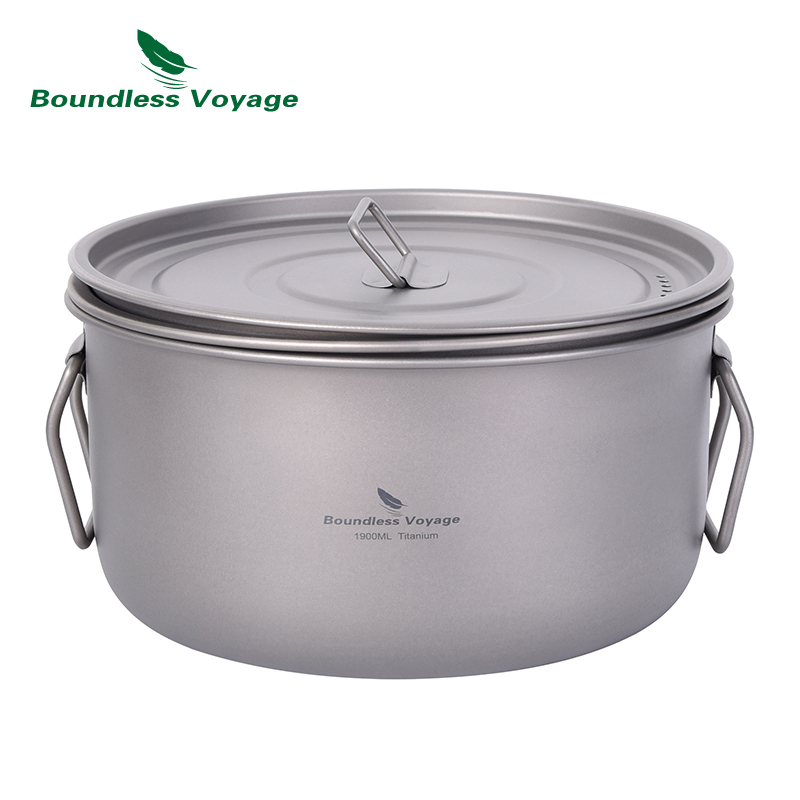無限の航海-多機能調理鍋、チタン蒸し器、スープ鍋、蓋付きフラ - Camping Cooking Pots And Pans のレビューと価格